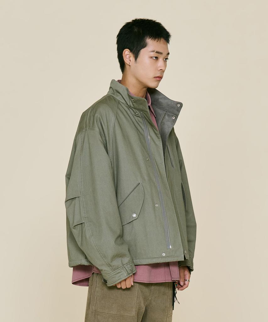 NONTYPE Vtg Stand Mil Bomber (Khaki Grey)
