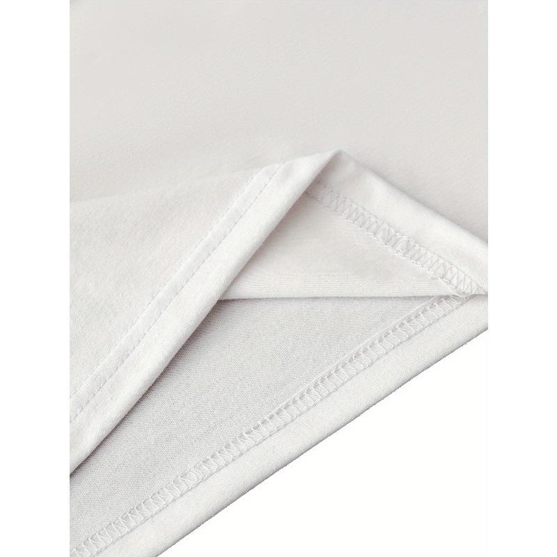 European Size Plus Size - Charming White And Blush Cherry Blossoms On a Black Background, Women'S Printed Casual Round-Neck Short-Sleeve Top