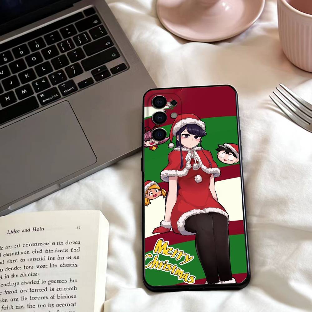 K-Komi C-Cannot Communicate Phone Case For Samsung S25,24,23,22,30,21,10,9,Ultra,Plus,Lite,FE,4,5 G Soft Black Case