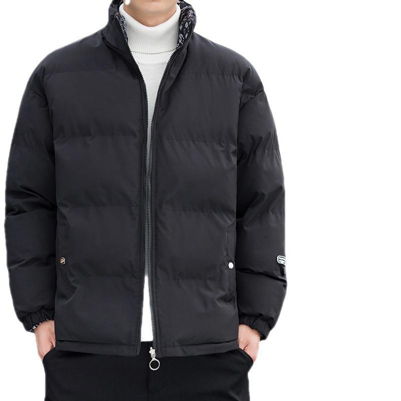 Wearing Cotton Clothes On Both Sides, Men's Winter Couple's Bread Clothes, Trendy Brand Loose Warm Cotton-padded Jackets, Spring and Autumn Models
