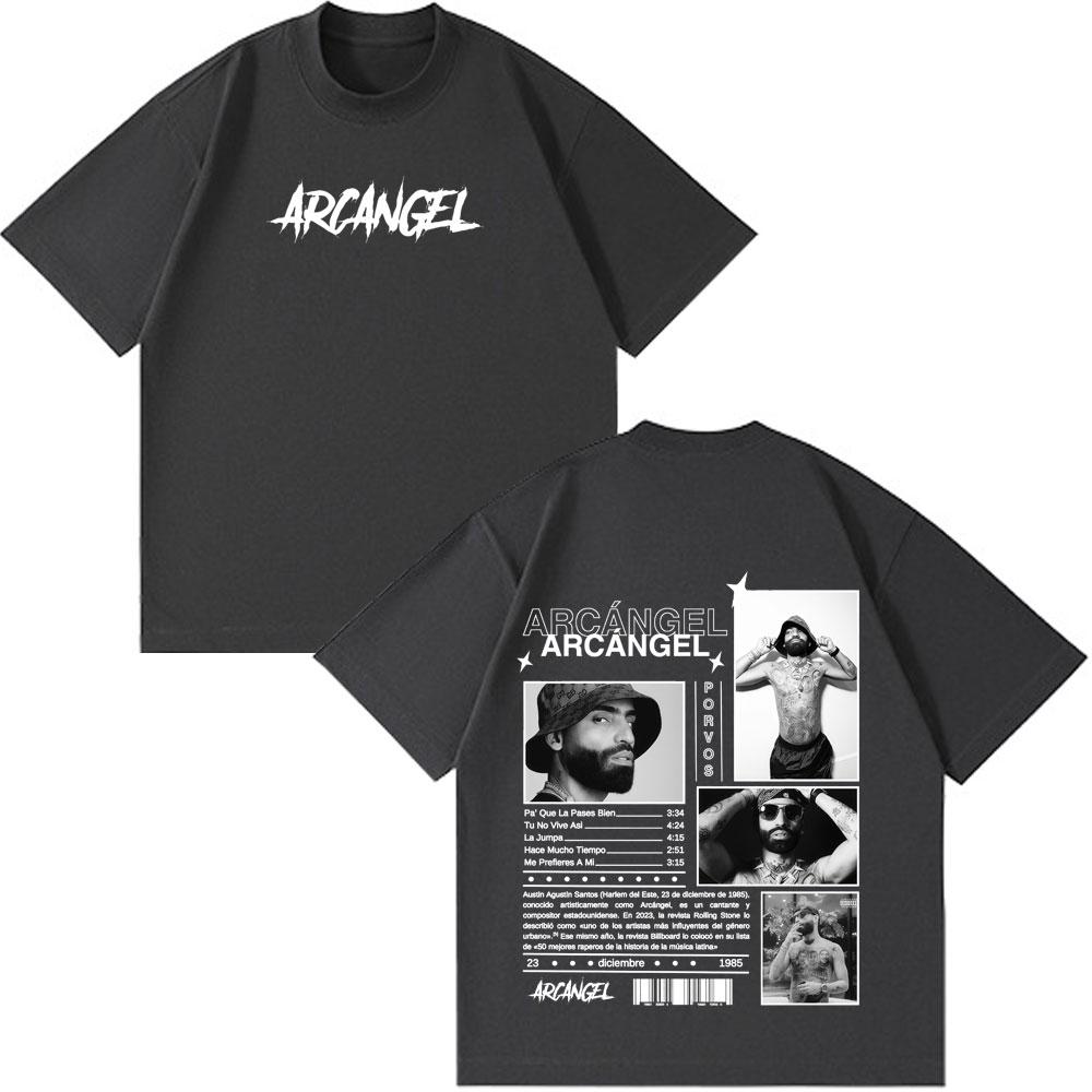 Rapper Arcangel Album T Shirt Men Women Hip Hop Fashion Oversized Short Sleeve Tshirt Casual Cotton Harajuku Tshirts Fan Gifts