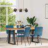 VidaXL Dining Chairs Set of 4 Blue Velvet 3315296