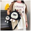 Cute Cartoon Egg Party School Bag 2023 New Fashion Shell Shape Canvas Shoulder Bag Lightweight Portable Children's Little Backpack