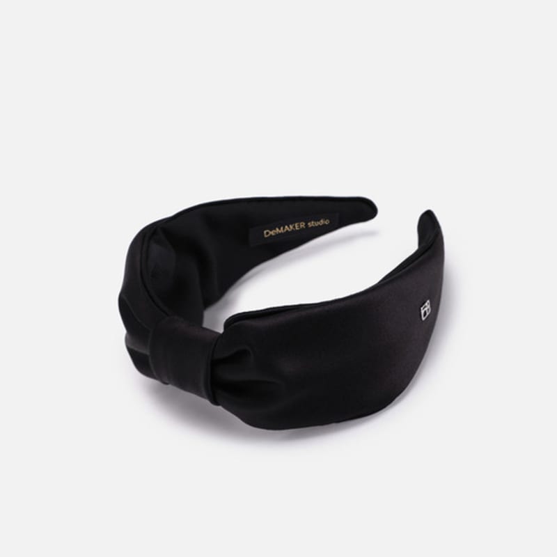 DeMAKER Ciel Ribbon Hair Band-black