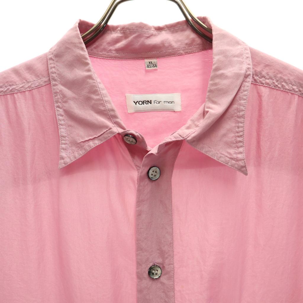 YORN Für Herren Kurzarmhemd XL rosa Herren Gebraucht