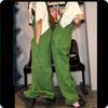 Ink-splashing Denim Overalls, American Retro Inkjet Tooling Overalls, Loose Casual Men's and Women's Trousers, Hiphop Tide