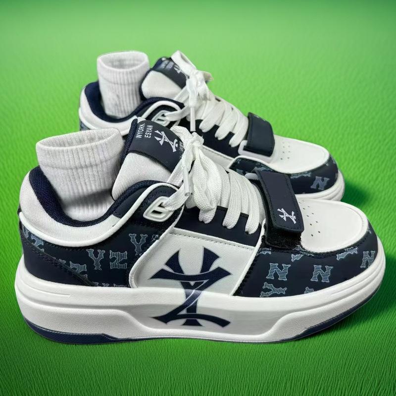 

Нишевая обувь мужская весенняя новая универсальная повседневная белая обувь на платформе с надписью 44 темно-синий