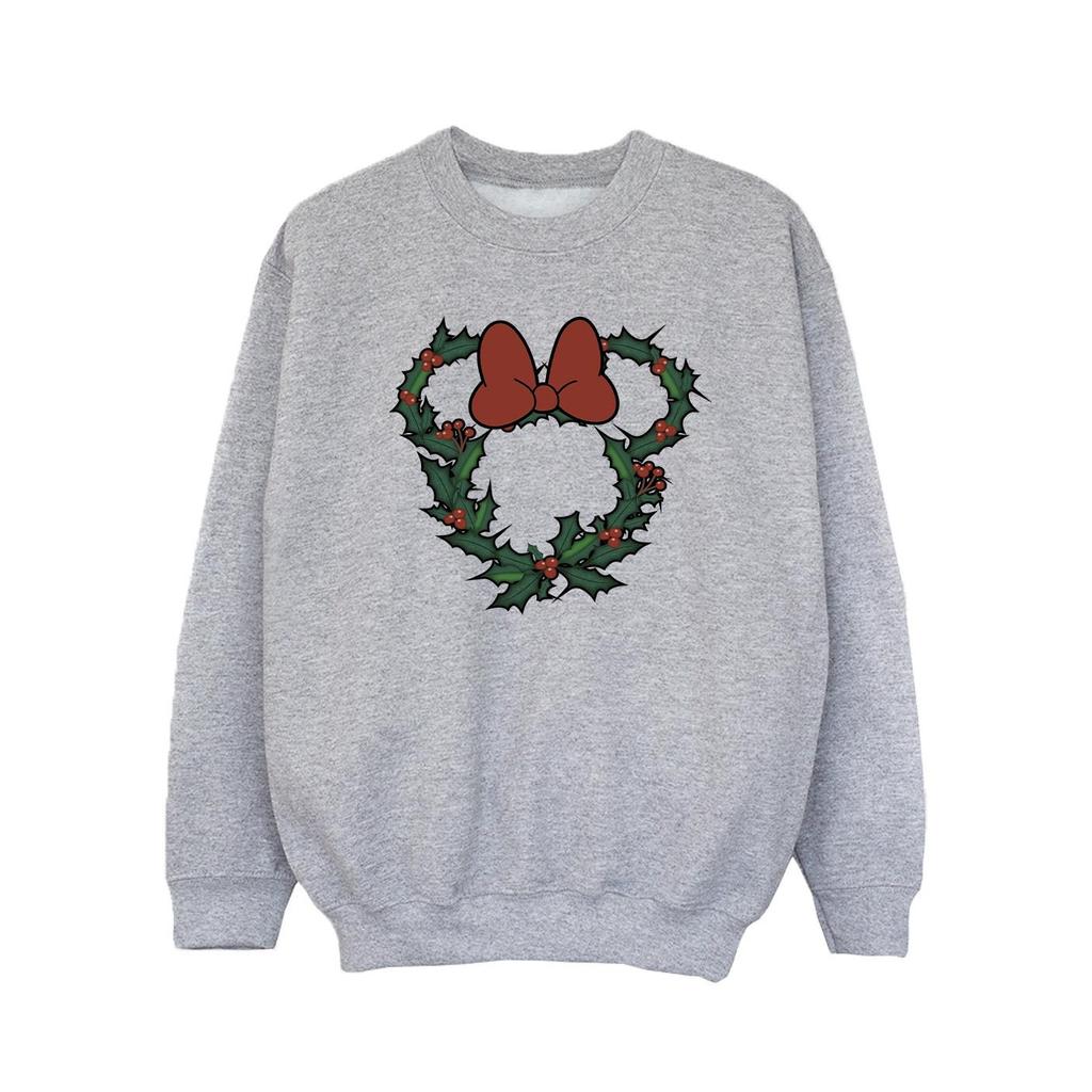 Disney Girls Minnie Mouse Wreath Sweatshirt