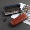 Retro Flip-Top Hard Glasses Case for Men & Women - Fabric Leather, Anti-Pressure Storage Box for Myopia Optical Glasses