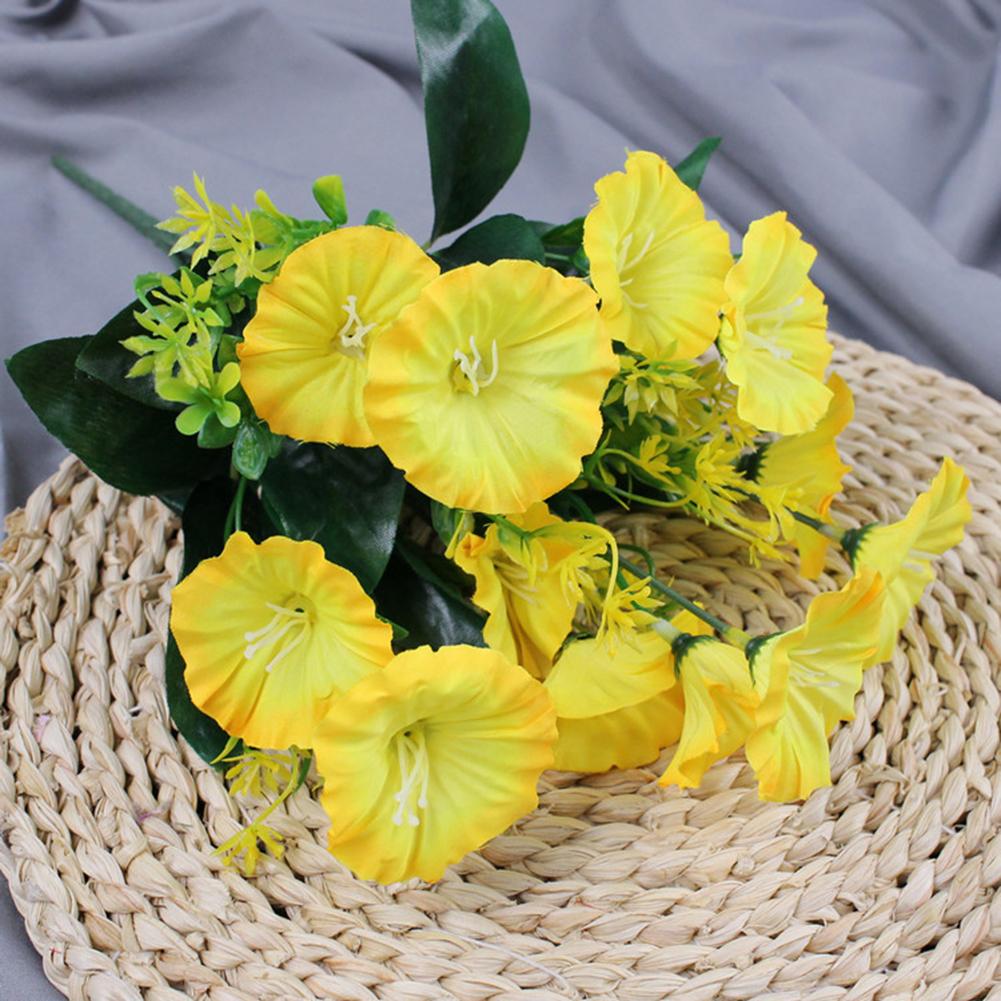 Настраиваемые варианты Искусственные цветы Ипомея Цветы-трубы Yellow