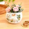 Cat Shape Silicone Flowerpot Mold Non-stick Soft Candle Cup Mold Eco-Friendly Handmade Planter Mold DIY Crafts Making