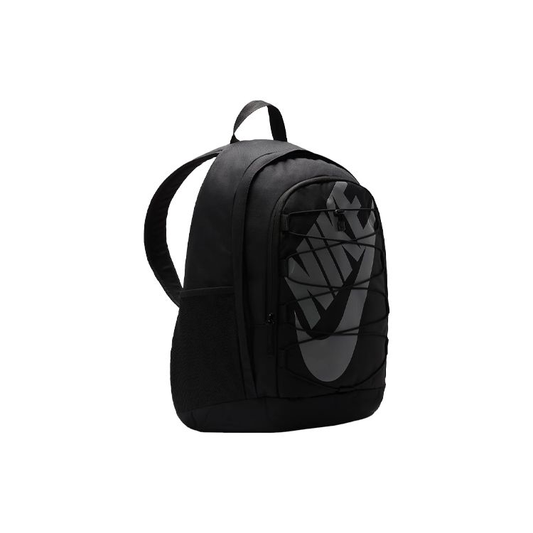 Nike Hayward 2.0 Classic Large Logo Drawstring Zipper Closure Polyester Backpack Men Backpacks Black BA5883-015