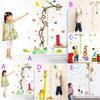Lebhaftes Wachstum Höhenmesslatte Abnehmbarer Wandaufkleber für Kinder- und Babyzimmer-Dekor