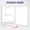 Board Game 9x12 Double-Sided Whiteboard Reusable Portable Erasable Hang Man Games Dry Erase Board for Travel Classroom Home