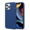 Rubber Flexible Silicone Case Cover iPhone 13 Pro Blue