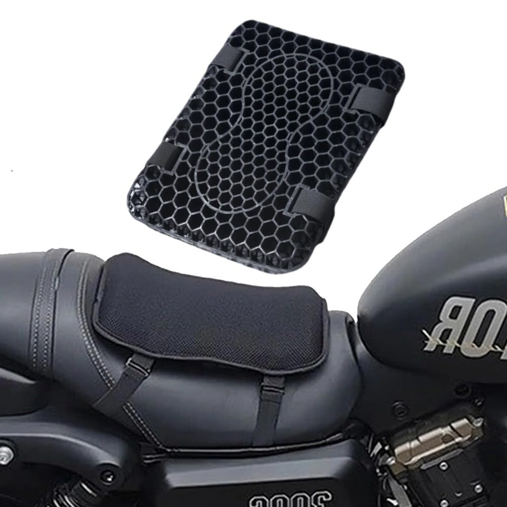 Itisyou Motorcycle Seat Gel Motorcycle 3D Mesh Seat Pressure Cushion, Seat, Accessories, Breathable, Cover, Dispersion, Non-Slip