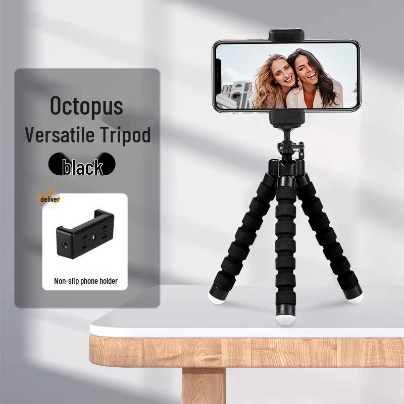 Octopus Mini Portable Selfie Stand with Bluetooth Remote for Creative Live Streaming