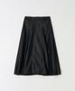 The Penny Leather Long Skirt - Black