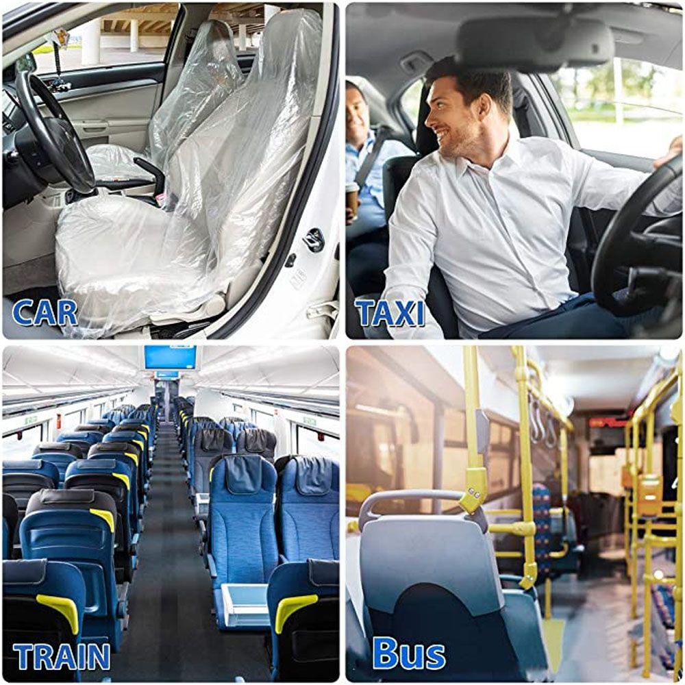 PE Plastic Waterproof Auto Seat Protector Car Accessories Auto Seat Covers Car Chair Cover