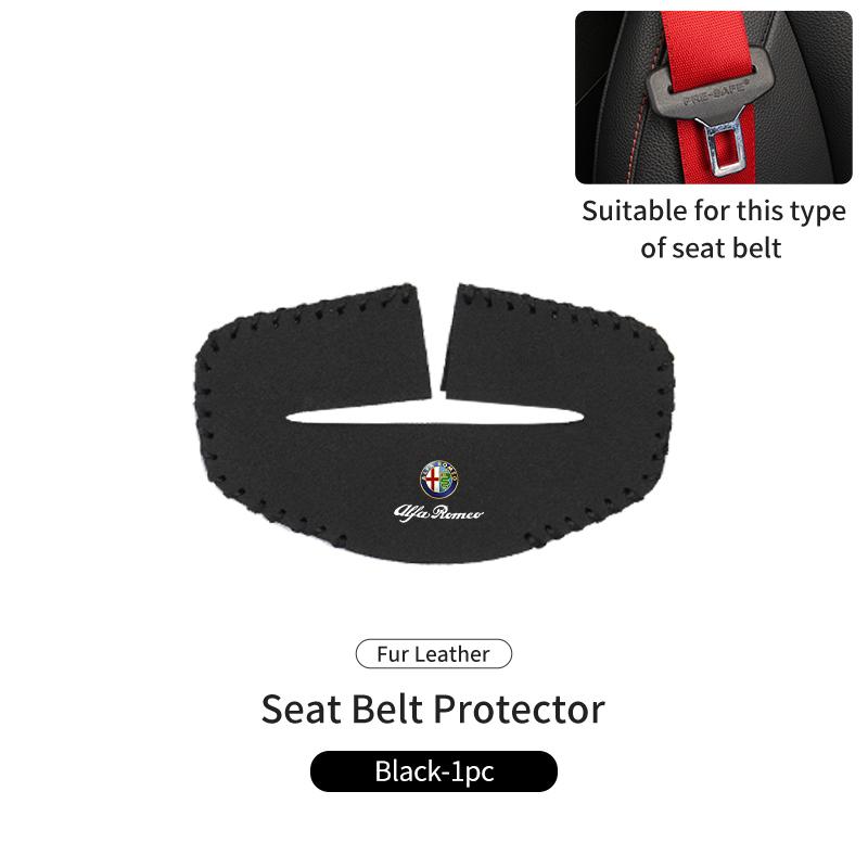 Car Seat Belt Buckle Clip Protector Case Anti-Scratch Cover For Alfa Romeo Giulietta GT 159 147 156 Mito Brera Giulia Spider F1SA0