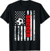 US American Flag Soccer Patriotic Soccer T-Shirt