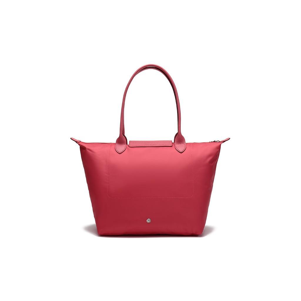 Longchamp Le Pliage 31 Canvas And Leather Tote Bag Women Tote Pomegranate 1899619P35