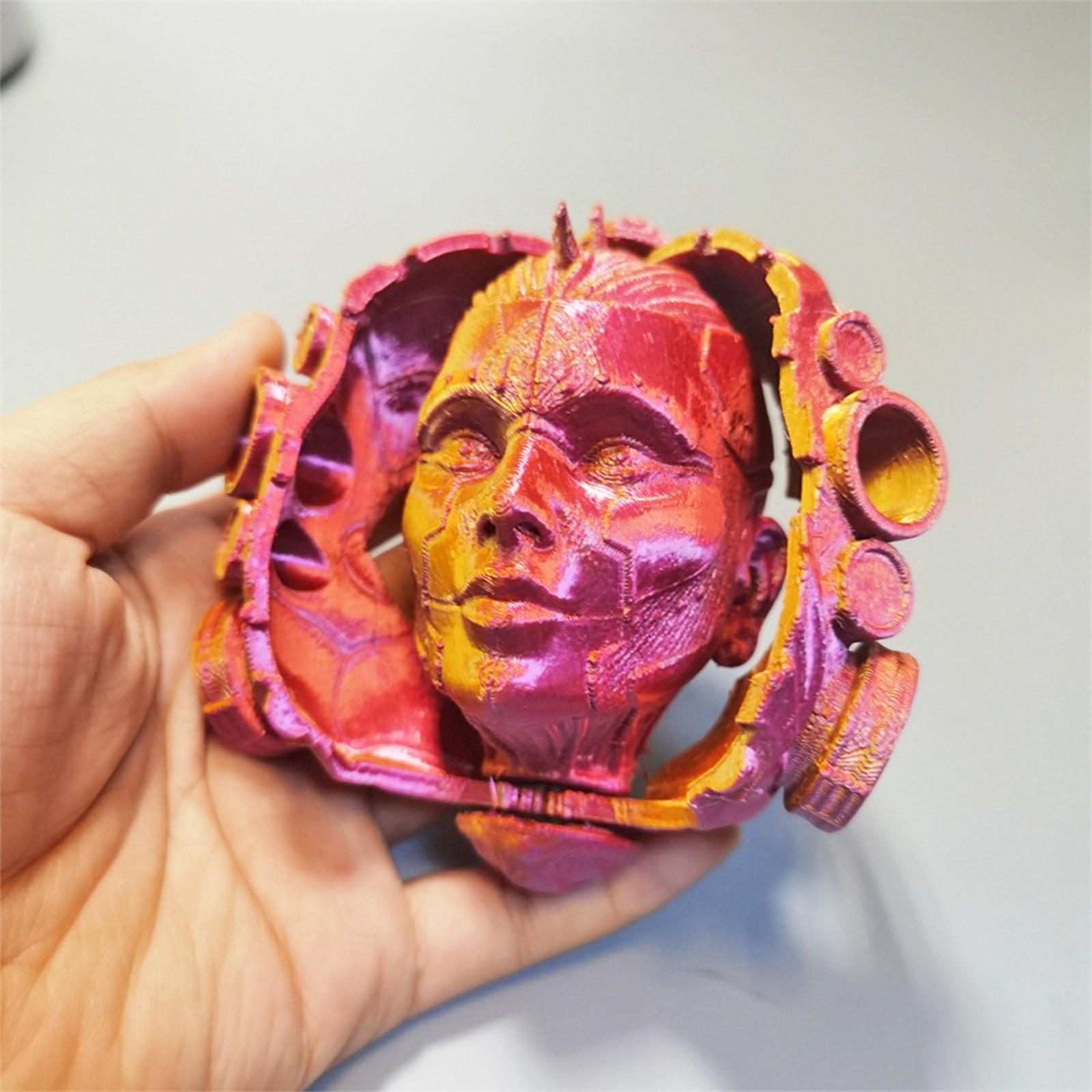 

3D-печатная подвижная маска рыцаря в маске орнамент One Size розовый