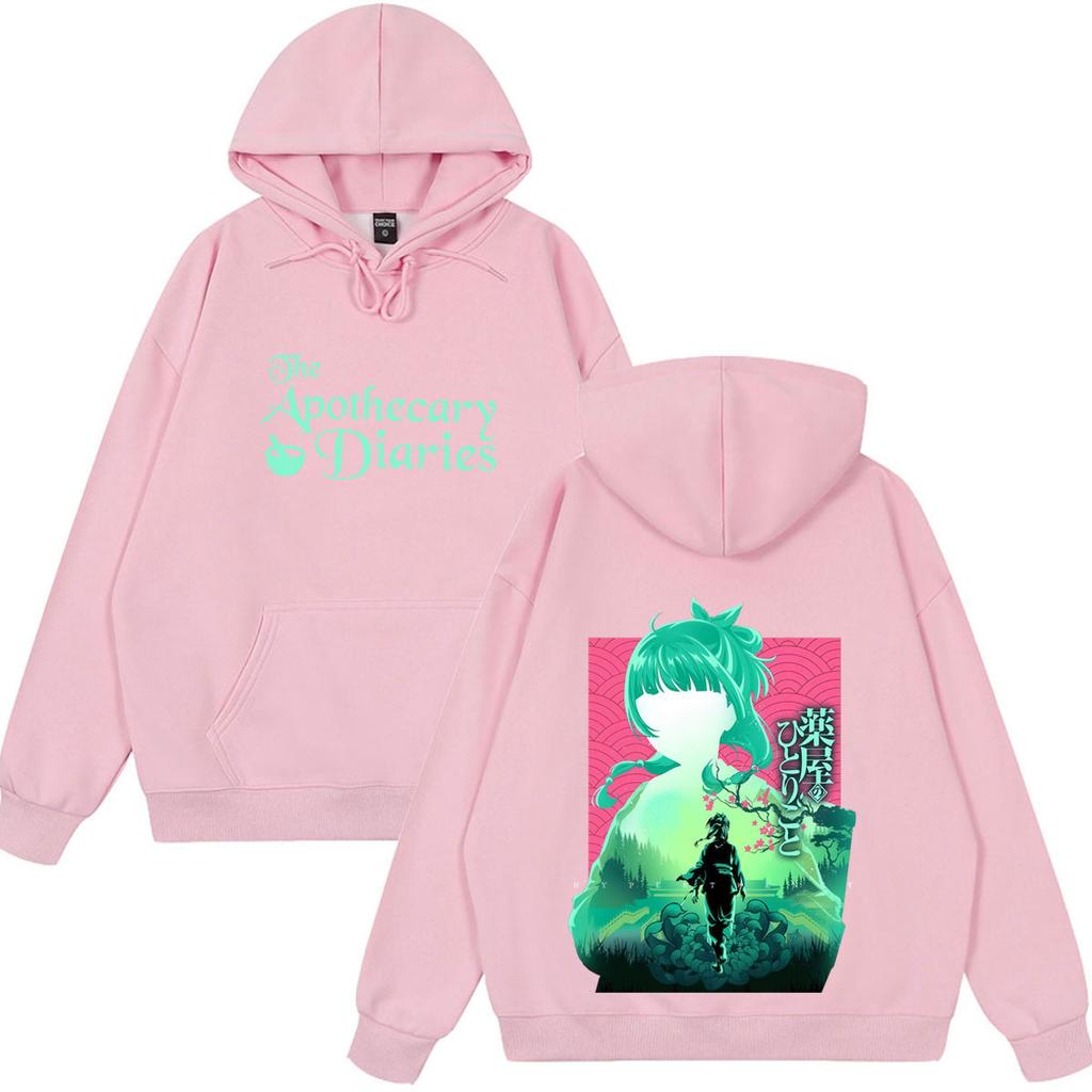 Anime The Apothecary Diaries Print Hoodie Unisex Mode Sweatshirts Langarm Locker Lässig Vintage Übergroß Pullover