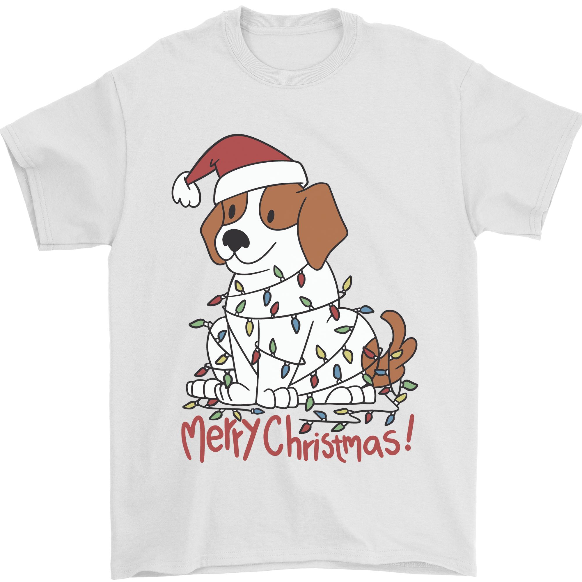 Christmas Beagle Funny Dog Xmas Unisexs TShirt 100 Cotton S