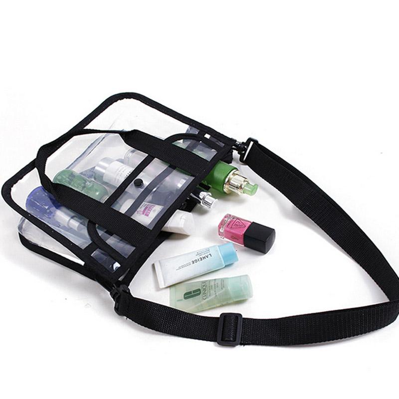Transparent PVC Waterproof Large Cosmetic Bag Women Handbag Beauty Case Travel Organizer Beach Toiletry Pouch Clear Makeup Bag