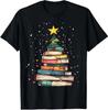 Book Christmas Tree Book Lover TShirt Tees Tops Unisex High Quality Cotton Short Sleeve High Street Fashion Oversized