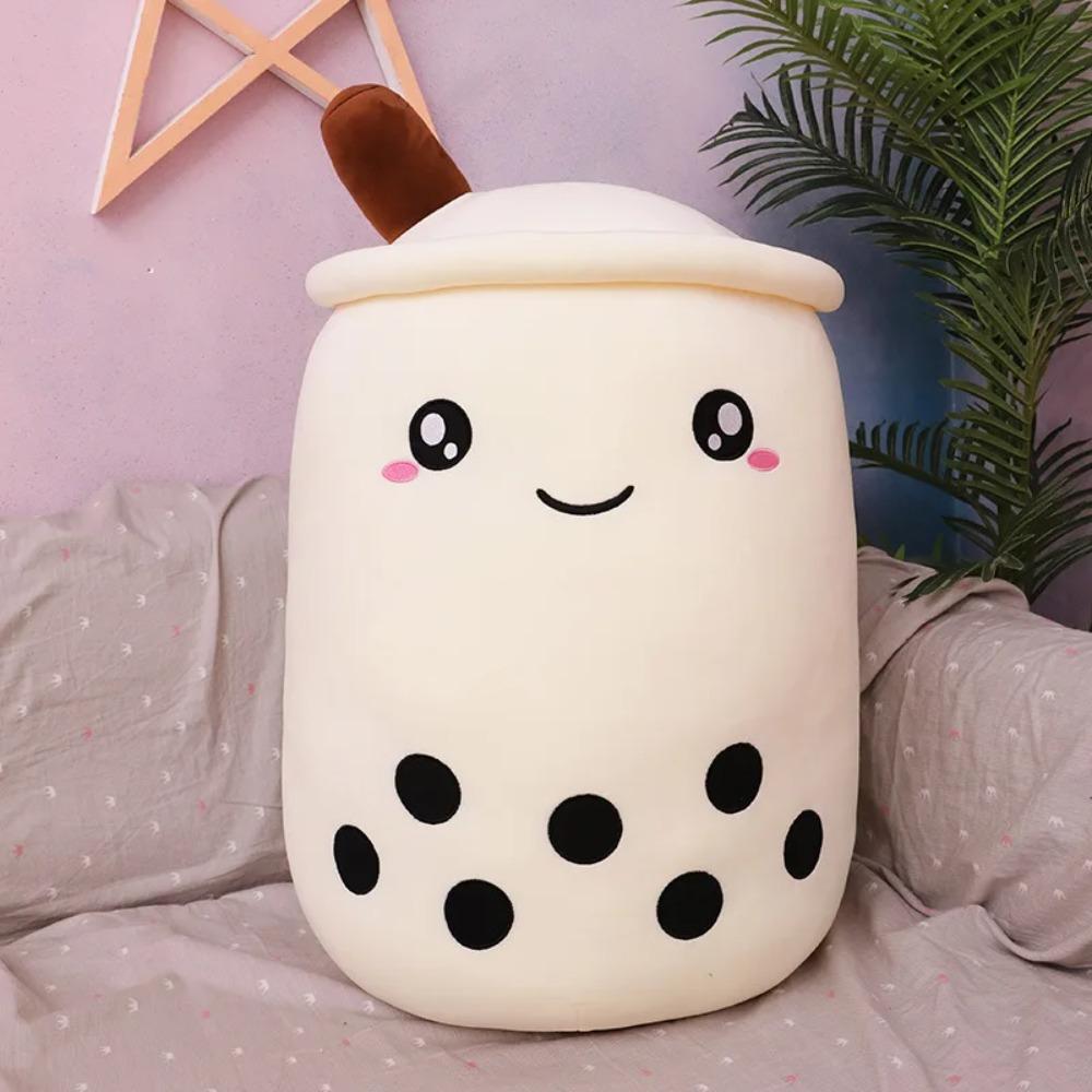24cm Cute Milk Tea Cup Plush Toys Soft Stuffed  Kawaii  Boba Tea Plushie Toy For Kids Christmas Toys Birthday Gifts