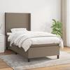VidaXL Divan Bed with Mattress Taupe 100x200 Cm Fabric - Model 3131253