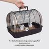 Premium Clear Parrot Carrier Cage Panoramic View Transport Case for Budgies Portable Bird Cage