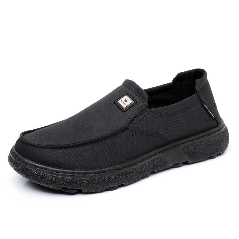 Men's Shoes Spring and Autumn New Cross-border Single Shoes Comfortable Soft Bottom Sports One Stirrup Canvas Shoes Casual Walking Shoes