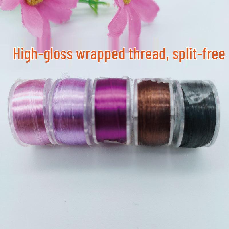 Chenille Yarn Wrapped Wire: High-Gloss Handmade Hair Stick, Embroidery, Temari Ball, and Cross Stitch Material