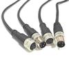 M8 2m PVC Cable Wire Waterproof Sensor Connector 3Pin 4 Pin Straight/ Angle Adapter Male Female Plug In-lineSocket