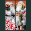 Stylish Plush Santa Claus Figure Elegant Santa Claus Christmas Centerpiece Plush Decoration for Festival Parties