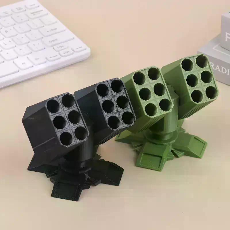 Desktop Organizer with 3D Printed Anti-aircraft Missile Launcher Pen Stand