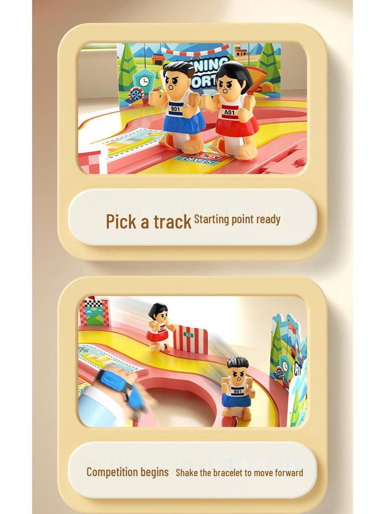 2025 Interactive Electric Racing Toy for Kids: Educational Two-Player Parent-Child Board Game
