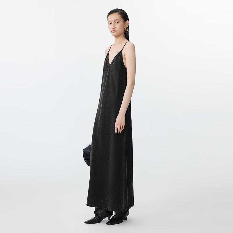 JNBY 2025 Summer V-Neck Strappy Maxi Dress
