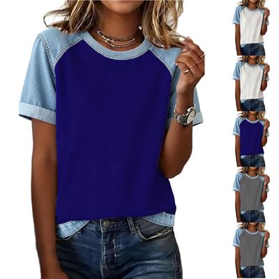Top casual la modă de damă -colorat
