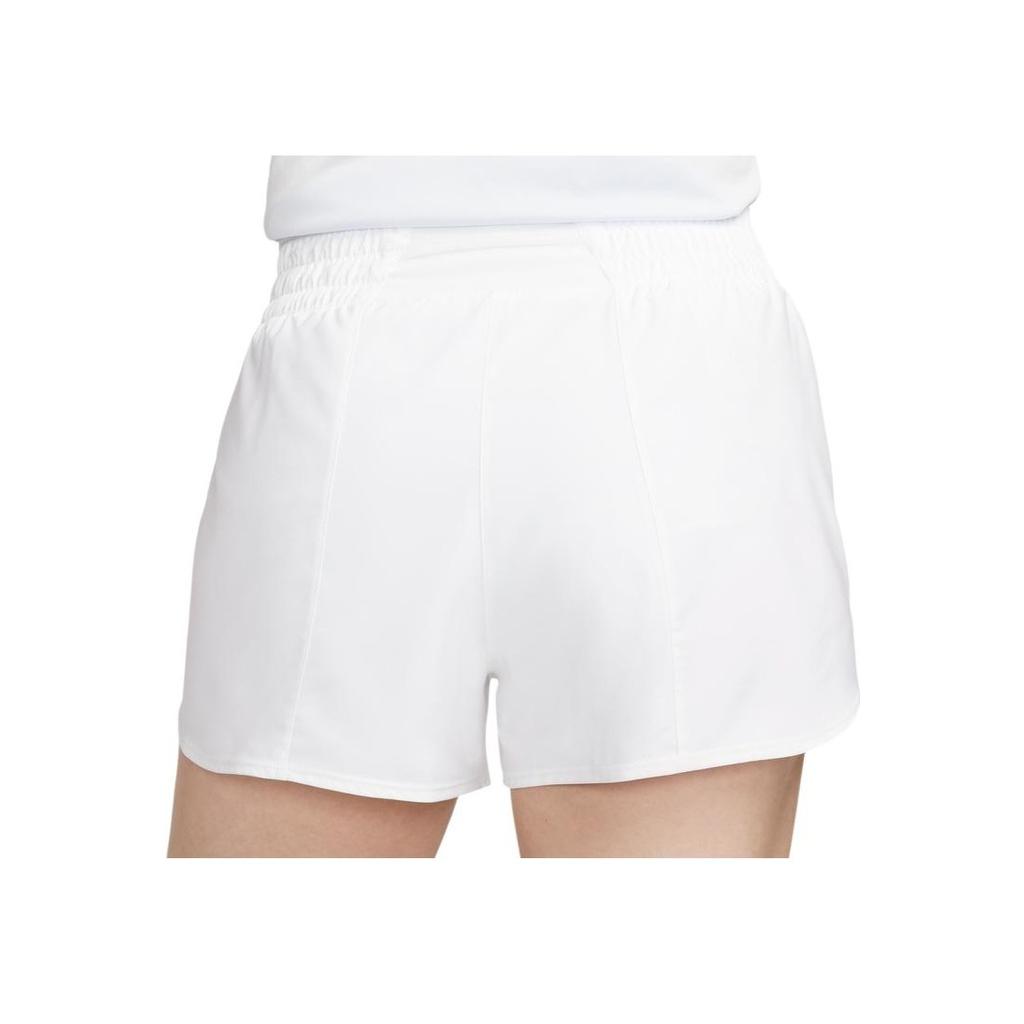 Nike Dri-Fit One Solid Color Elastic Quick-Dry Casual Sports Shorts Women shorts White DX6015-100