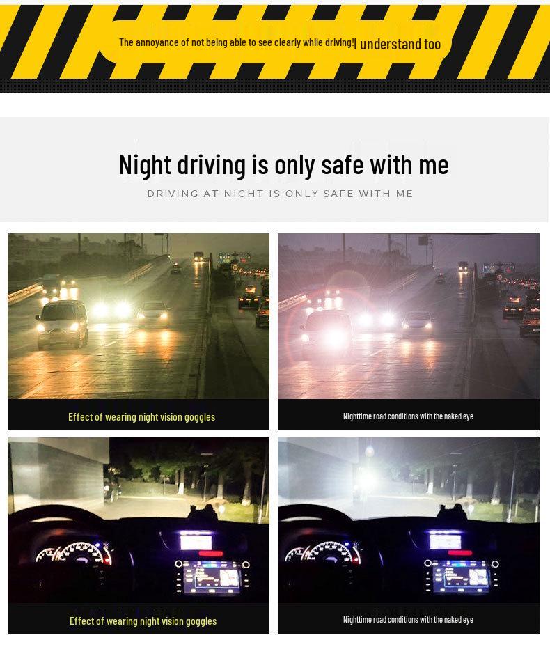 Gafas Fotocromáticas Polarizadas con Clip para Visión Nocturna para Hombres y Mujeres Conductores