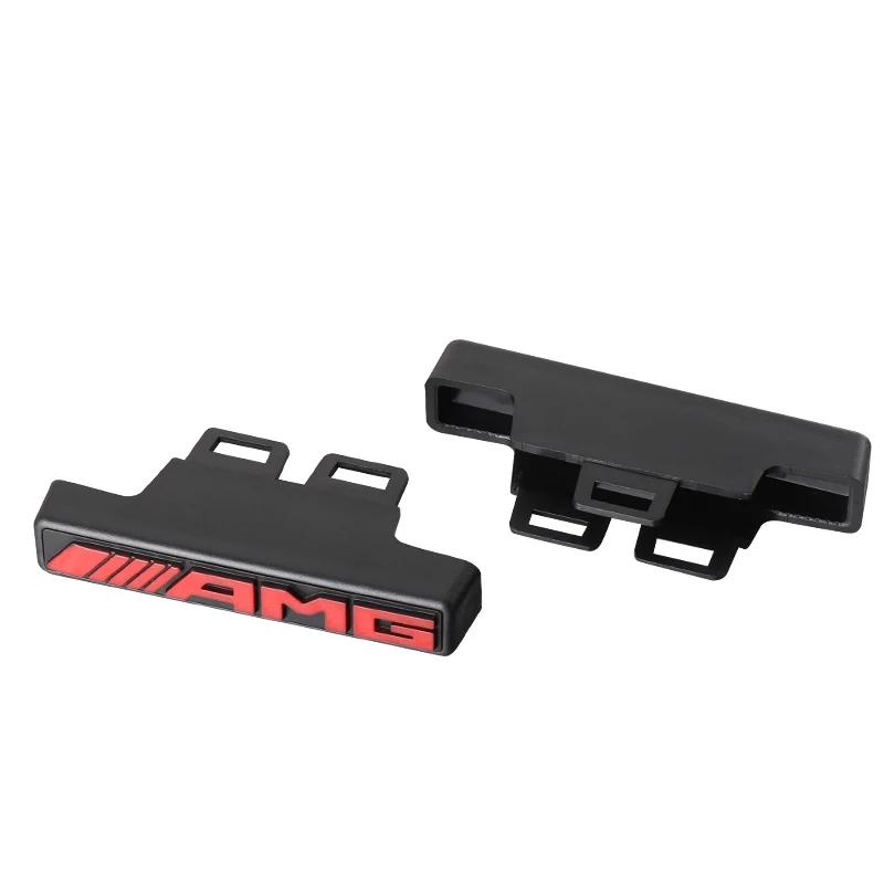 For Mercedes Benz 3D Car ABS AMG Emblem Front Grille Badge Sticker Decoration for Mercedes Benz A B C E G Class GLA W176 W212 GL