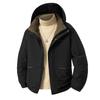 Winter New Cotton Coat Men's Plus Size Sports and Leisure Hooded Plus Cotton Jacket Fat Men's Tooling Cotton Coat