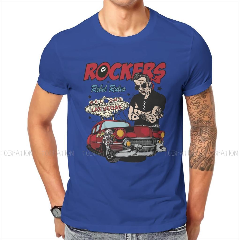 ZX 50s Rockabilly Sock Hop Rock and Roll Vintage Doo Wop 60s Rocker T Shirt Grunge High Quality Tshirt Oversized ONeck Men Clothes