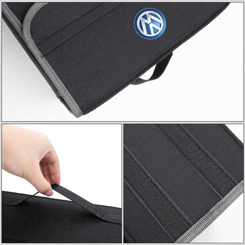 BAG1 Car Trunk Felt Storage Box Folding Organizer Auto Interior Accessories For Volkswagen VW Golf Jetta Passat Mk4 Mk5 Mk6 CC Golf