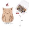 DIY Animal Magnetic Pin Holder 38mm Cross Stitch Sewing Pins Beech Wood Sewing Crafts Tool Needle Storage Picker Holder