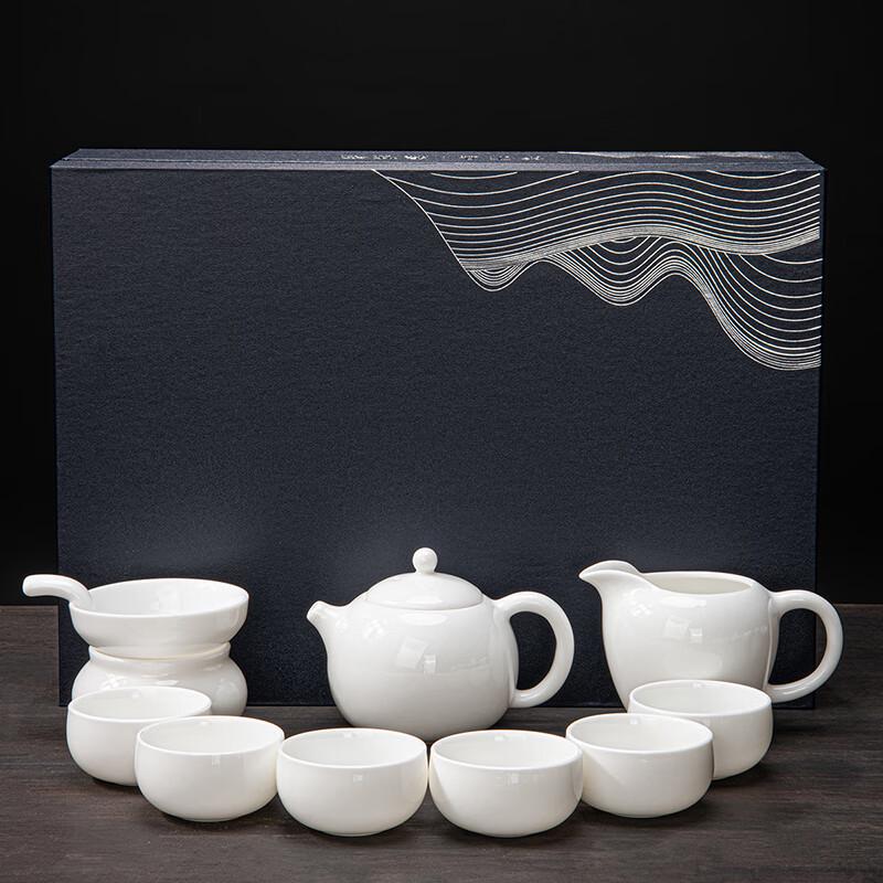 Lainuo Mutton-fat Jade Porcelain Tea Set